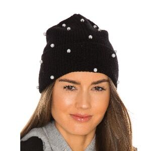 Autumn Cashmere Black Pearl Beanie